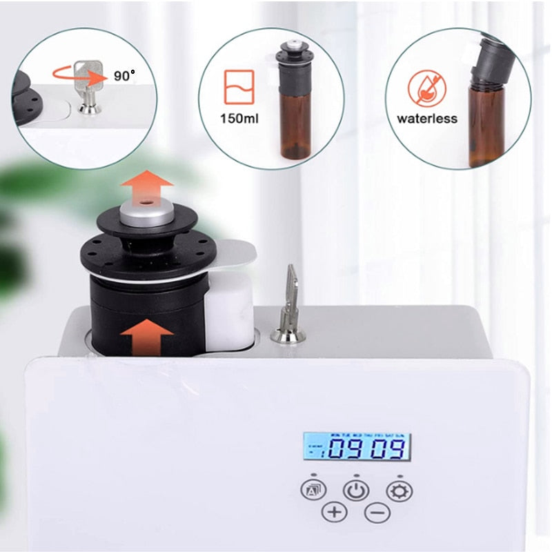 VTS APP  HVAC Waterless Scent Diffuser Machine Hotel Scenting Device Smart  WIFI pure Essential Oils Nebulizer for Home or Hotel