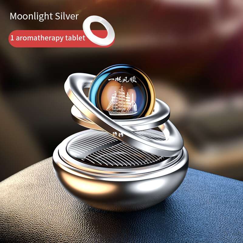 Solar Car Air Freshener Rotating Aromatherapy Decoration Auto Flavorin Accessories Interiors Men Women Original Perfume Diffuser