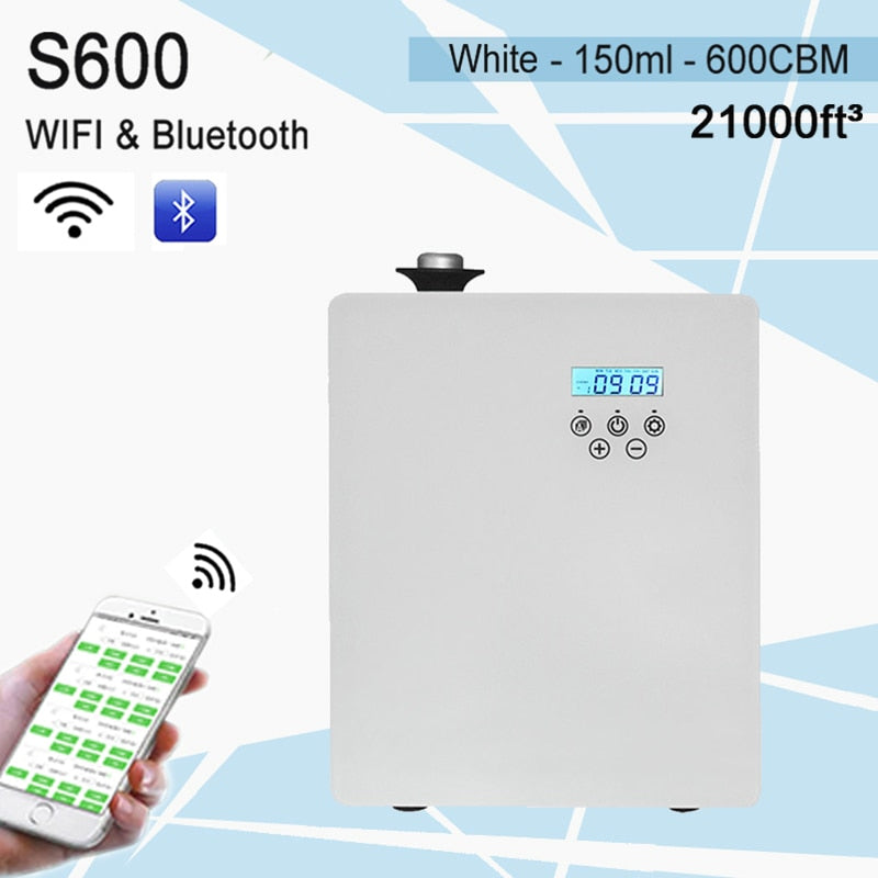 VTS APP  HVAC Waterless Scent Diffuser Machine Hotel Scenting Device Smart  WIFI pure Essential Oils Nebulizer for Home or Hotel