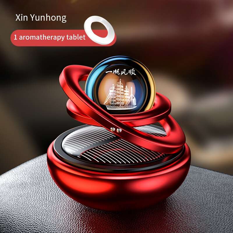 Solar Car Air Freshener Rotating Aromatherapy Decoration Auto Flavorin Accessories Interiors Men Women Original Perfume Diffuser