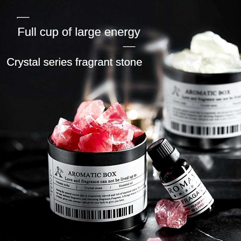Crystal Fragrant Stone Reed Diffuser Essential Oil Set Ins Aromatherapy Stone Aromatherapy Replenisher DIY Creative