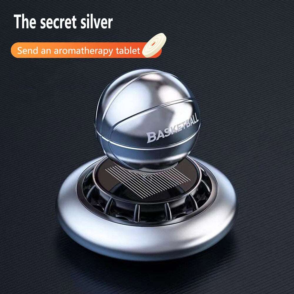 Automotive Air Freshener Indoor Original Men And Women Perfume Diffuser Solar Rotating Basketball Aroma Decoration Accessories