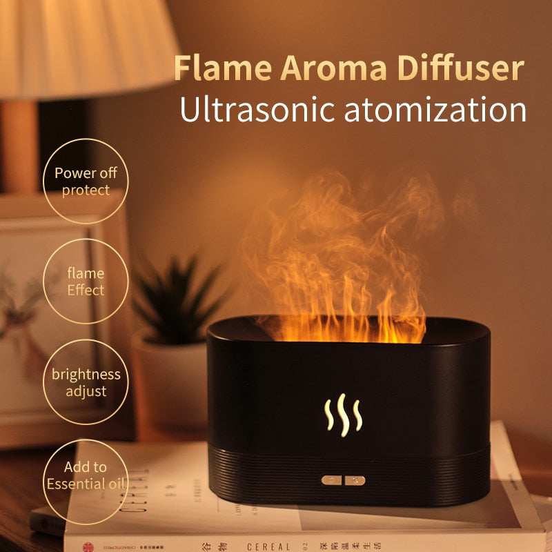 Gezhou Fire Humidifier Aromatherapy Diffuser Ultrasonic aromatic odor indoor air humidifier home room fragrance diffuser