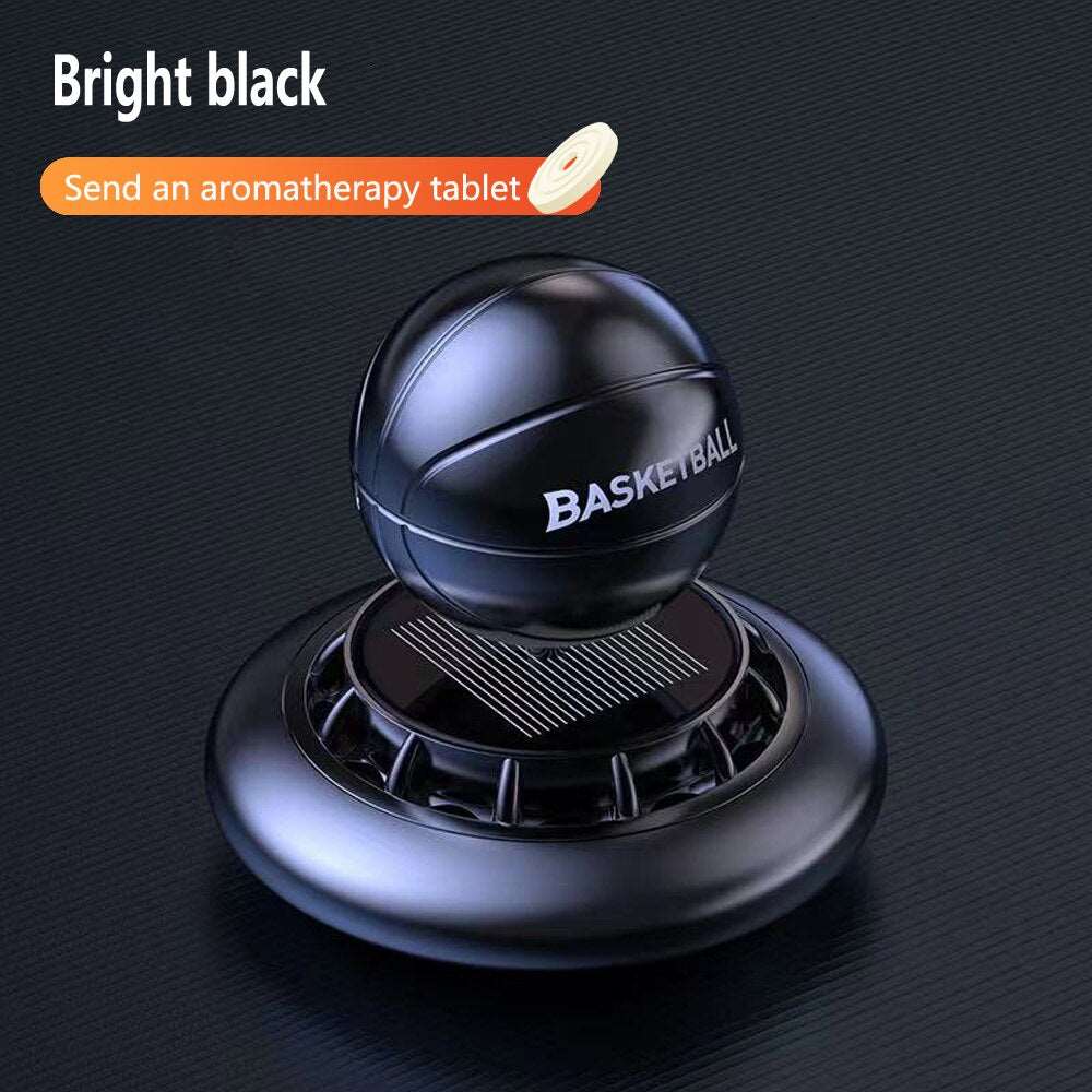 Automotive Air Freshener Indoor Original Men And Women Perfume Diffuser Solar Rotating Basketball Aroma Decoration Accessories