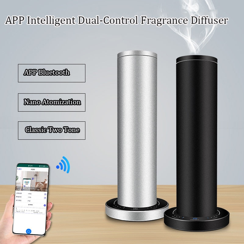 Hotel Fragrance Diffuser Home Smart Air Fresh Aroma Essential Oil APP Bluetooth Vertical Atomization Timing Fragrance Machine